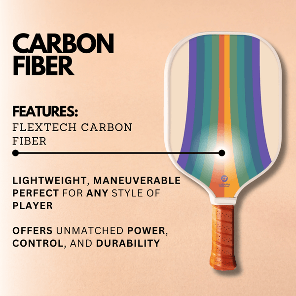 Orbia Rainbow Carbon Fiber Pickelball Paddle - My Pickleball Equipment
