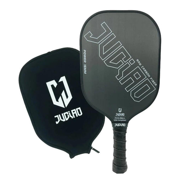 JCO "PRO" BLACK Thermoformed Raw Cabon Paddle + FREE COVER and BALLS - My Pickleball Equipment